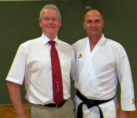 Klaus mit Trainer Herwig